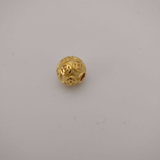 24K Ball Lucky Coin Charm - Z020863