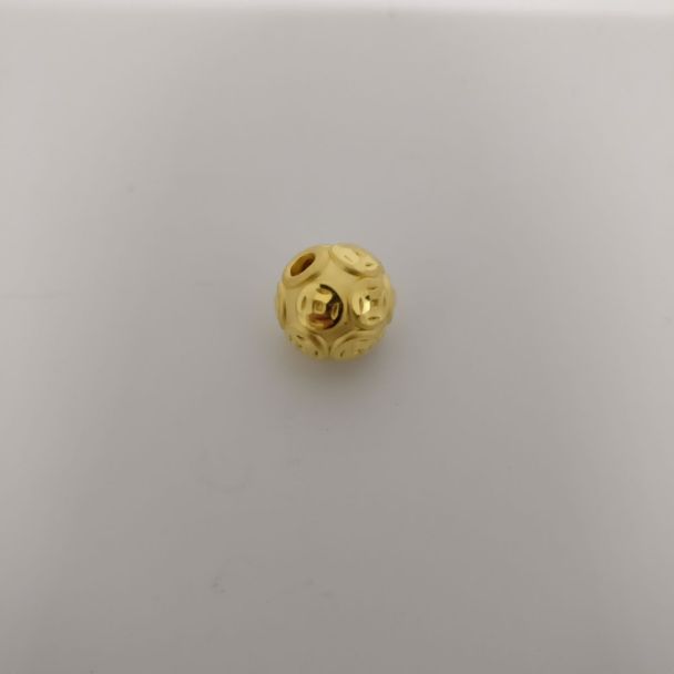 24K Ball Lucky Coin Charm - Z020917