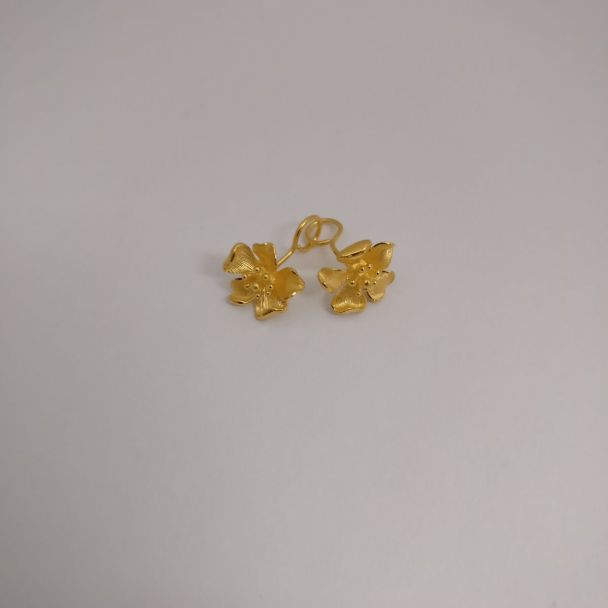 24K Stud Flower Earring - Z022017
