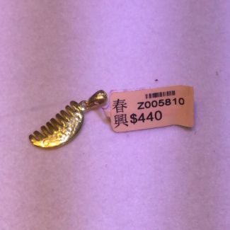 24K Comb Pendant - Z005810