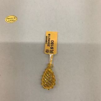 24K Fancy Leaf Pendant - Z006218