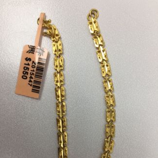 24K Fancy Link Bracelet - Z015447