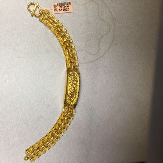 24K Fancy Link Bracelet - Z015496