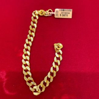 24K Fancy Link Bracelet - Z016556