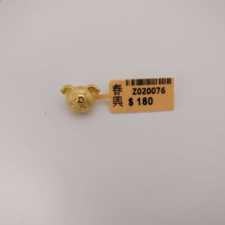 24K Pig Charm - Z020076