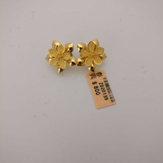 24K Studs Flower Earring - Z020139