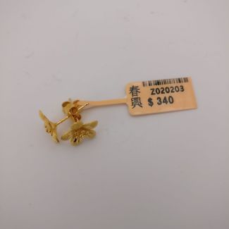 24K Studs Flower Earring - Z020203