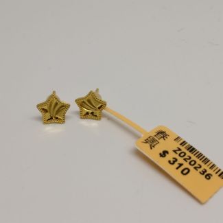 24K Studs Stars Earring - Z020236
