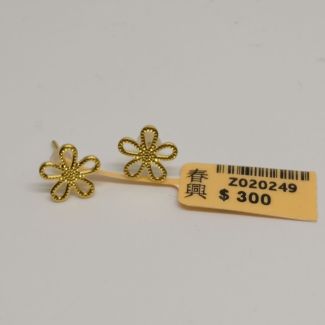24K Studs Flower Earring - Z020249