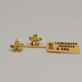 24K Studs Flower Earring - Z020254