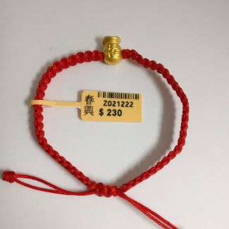 24K Lucky bag String Bangle - Z021222
